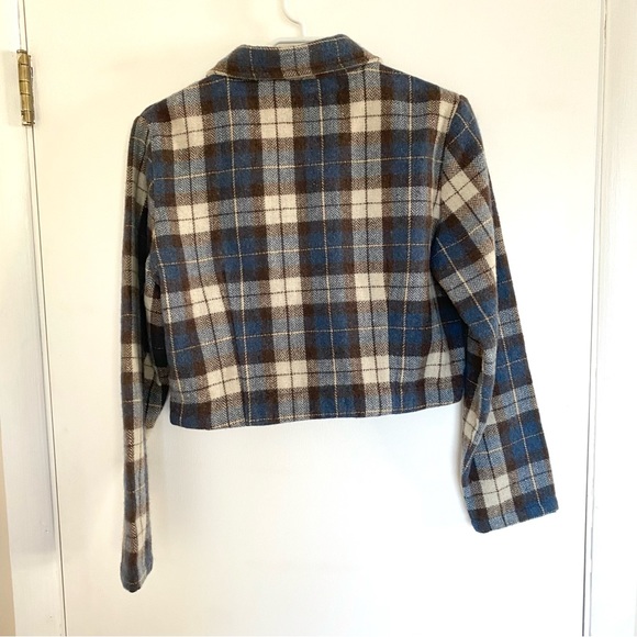 Vintage East West Clothing Company cropped plaid wool jacket - Picture 2 of 7